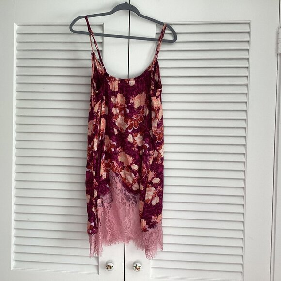 NWT Intimately Free People Sun Fade Floral Slip Dress Lace Size M - Picture 16 of 16